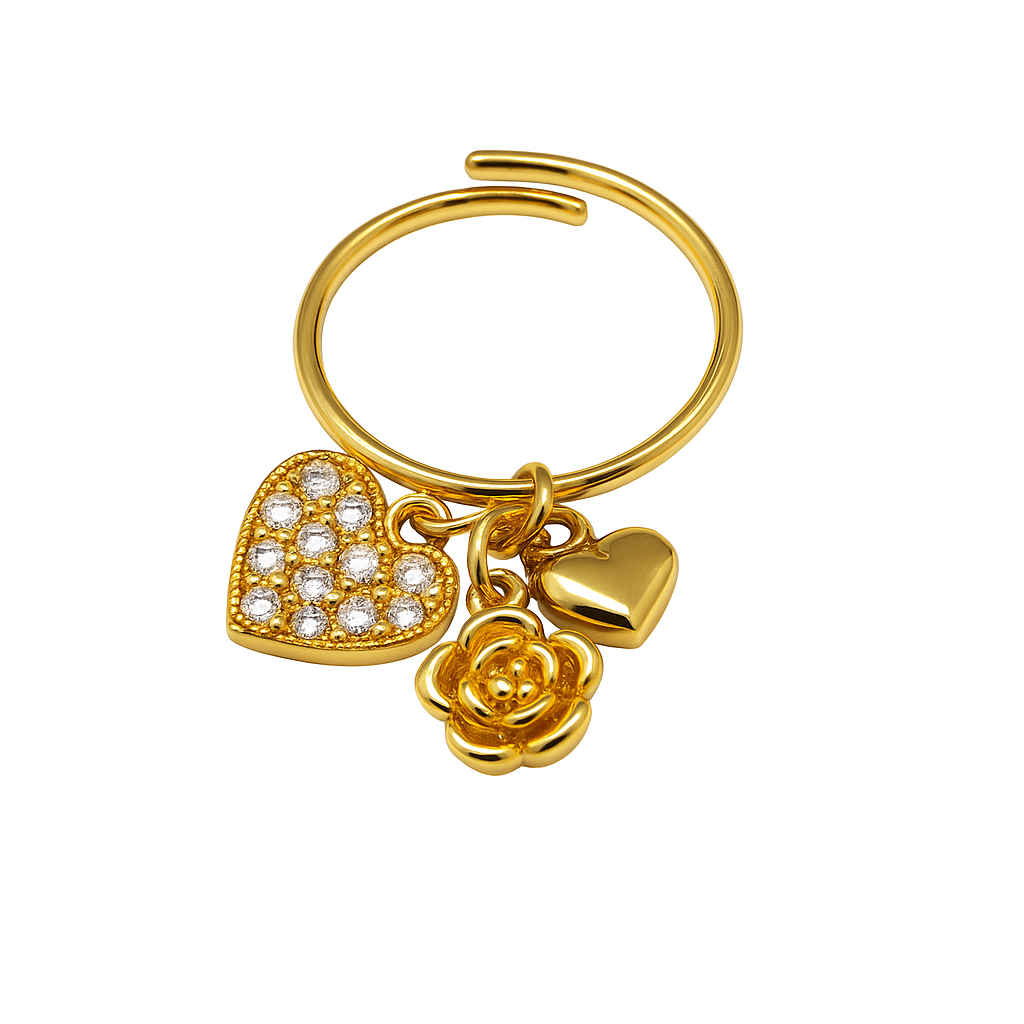 Anello charm gold