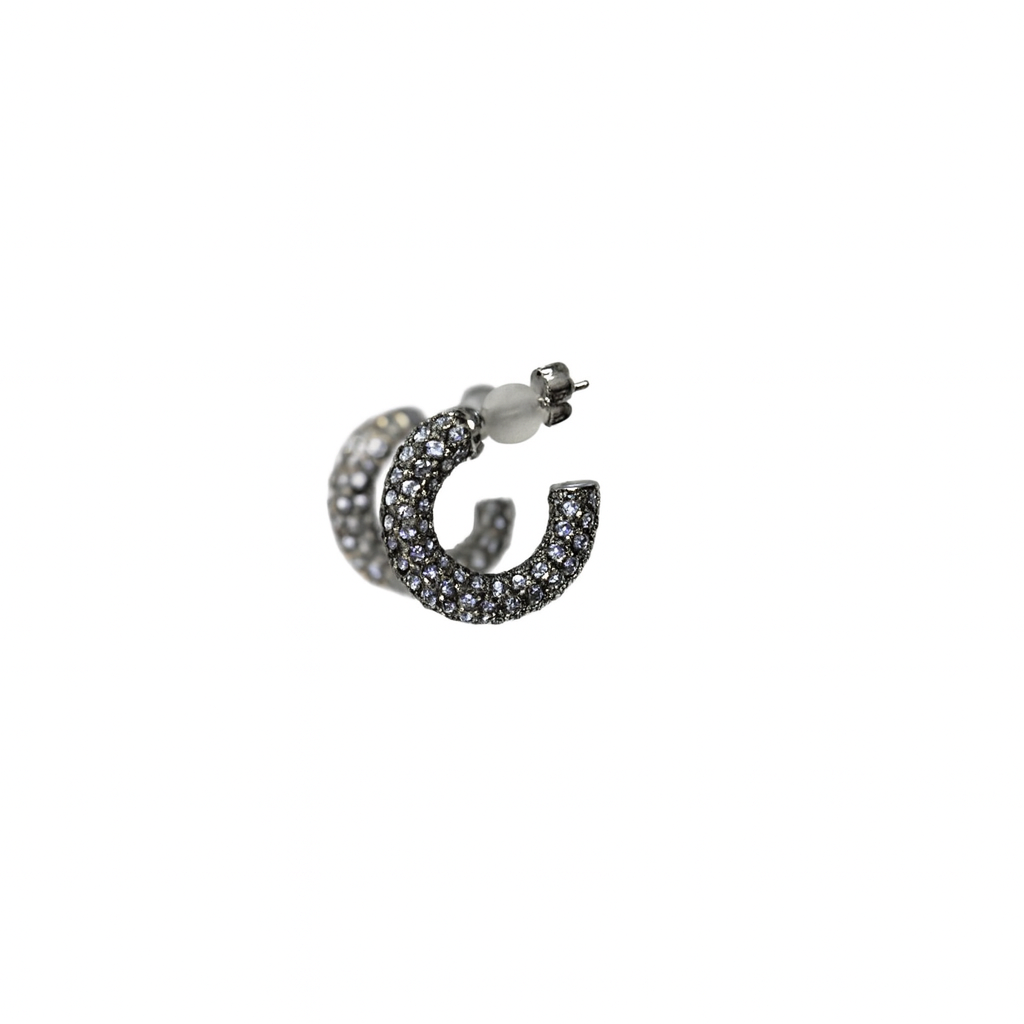 Orecchino strass silver