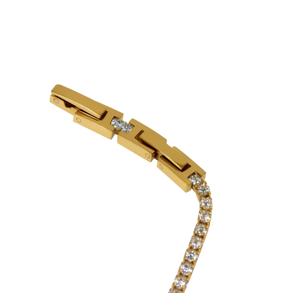 Bracciale tennis gold