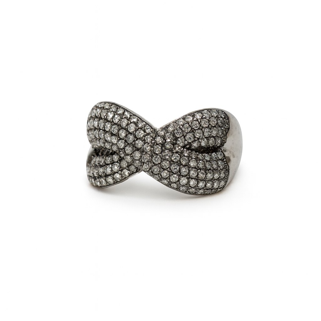 Anello treccia silver
