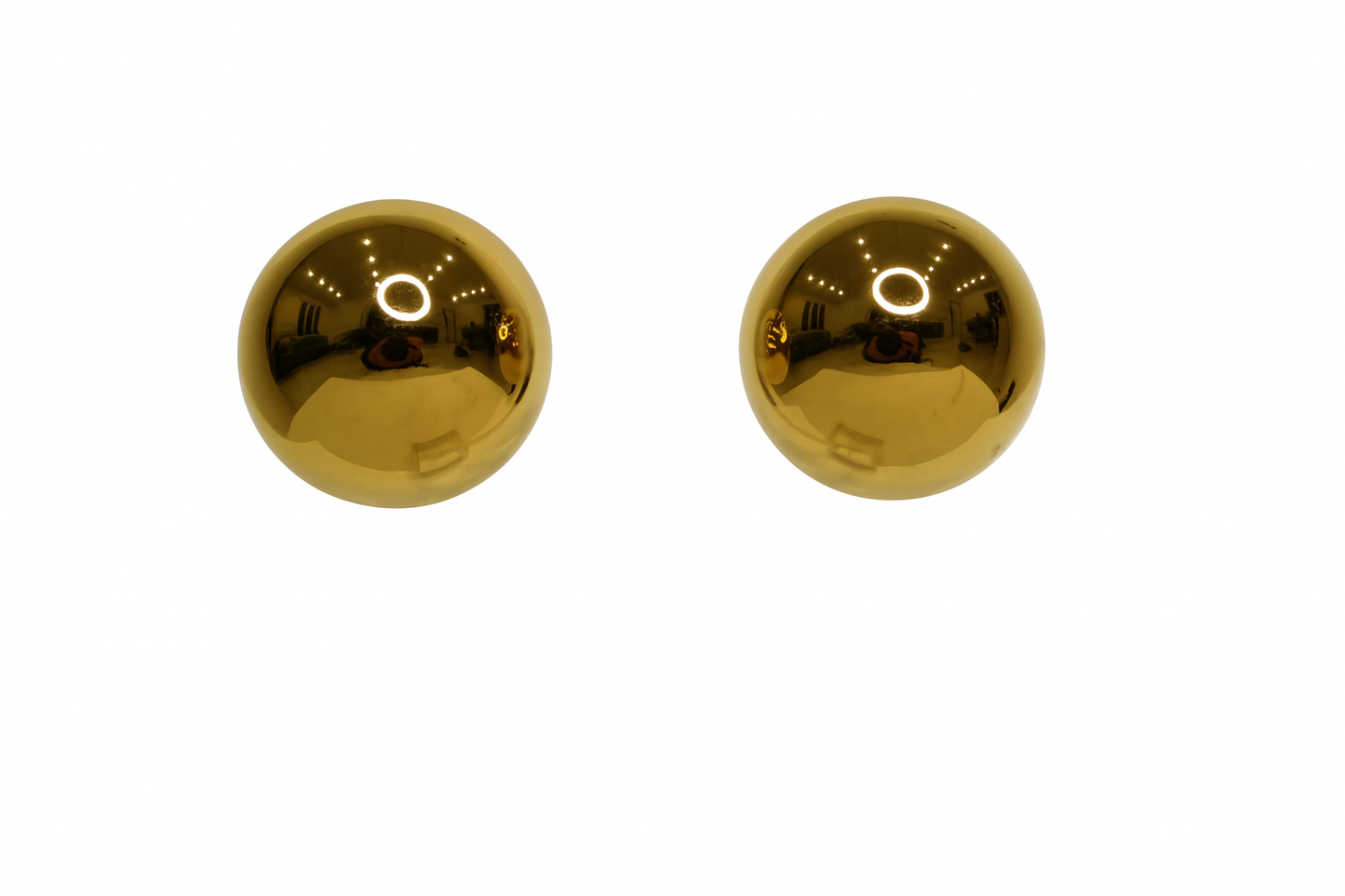 Orecchino button gold