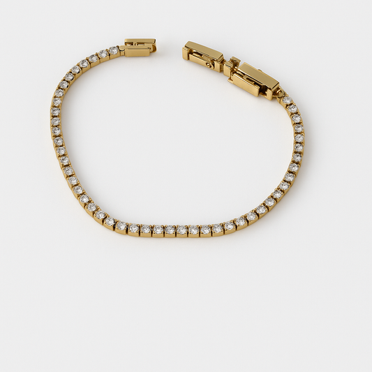 Bracciale tennis gold