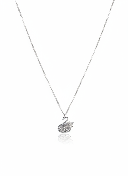 Collana swan silver