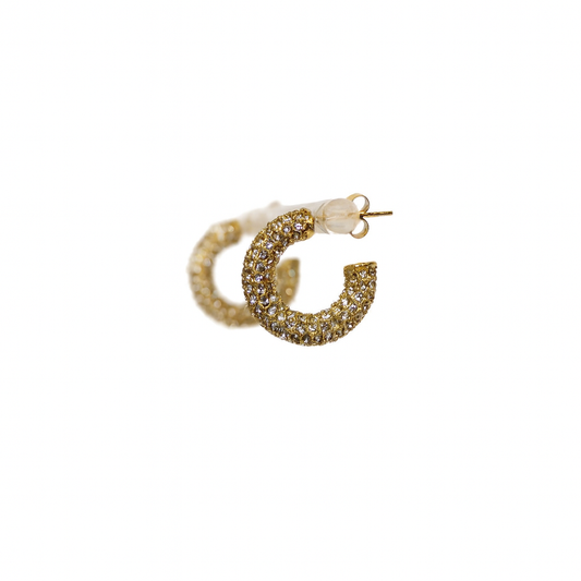 Orecchino strass gold