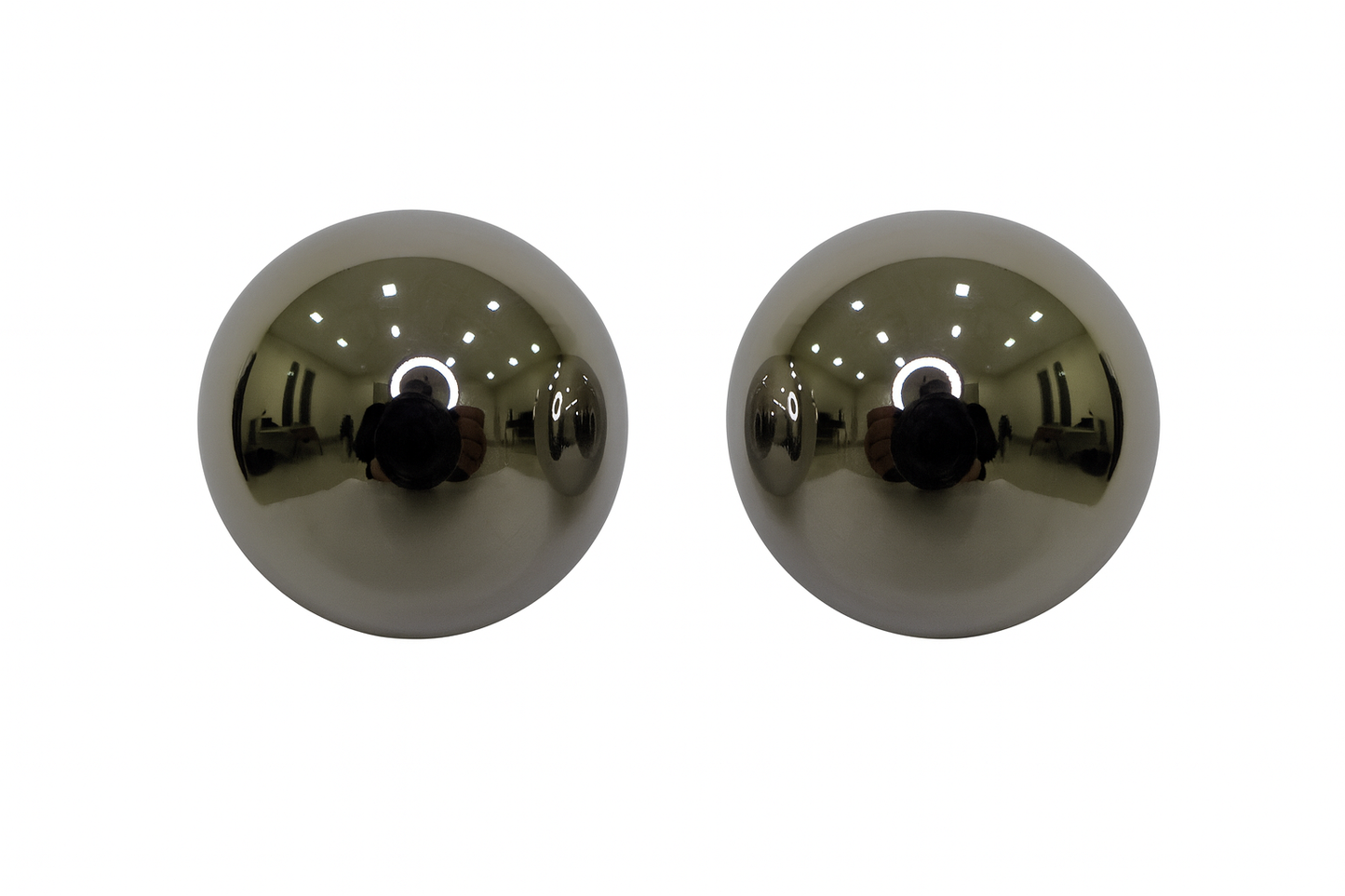 Orecchino button silver