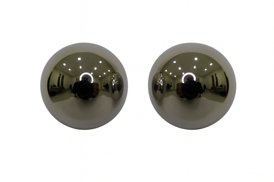 Orecchino button silver